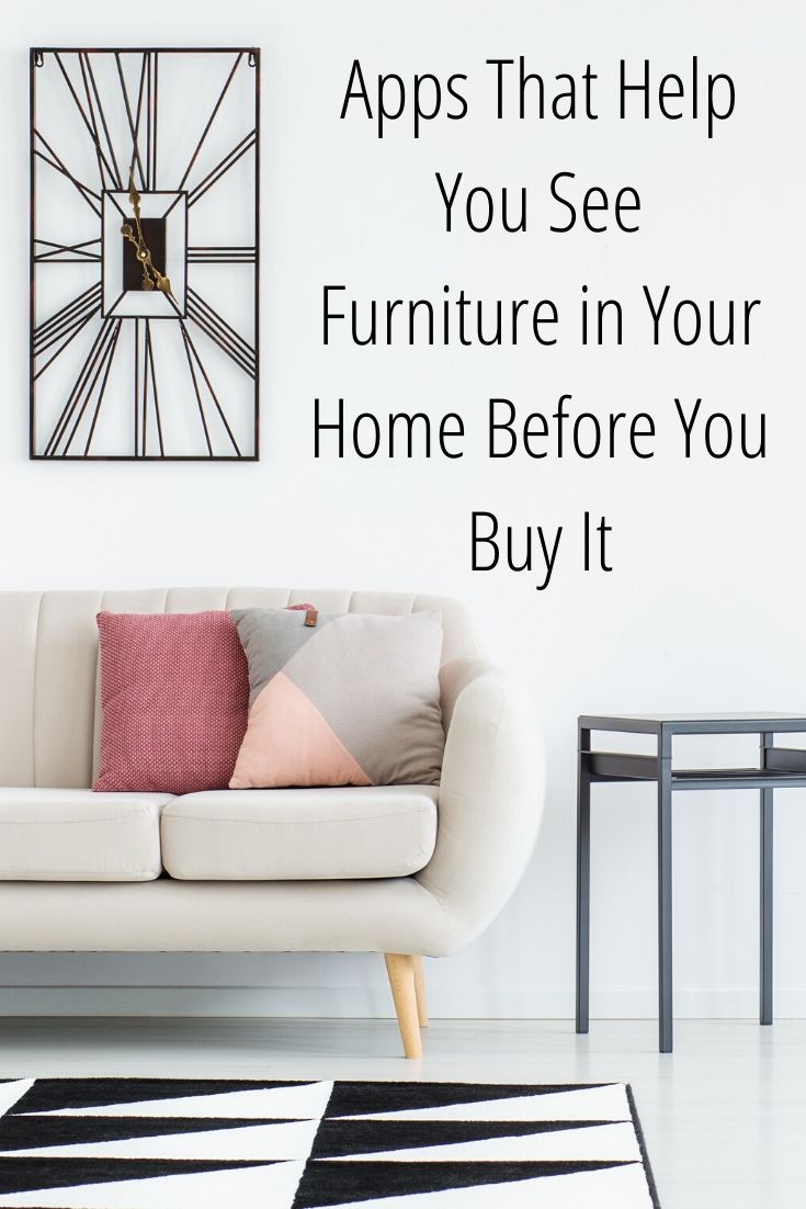 It can be tricky to buy furniture. It's a big investment in terms of finances and if you can't see it in your home before you buy it, how do you know if it will work for sure?! Here are some apps that help you see furniture in your home before you buy it. 