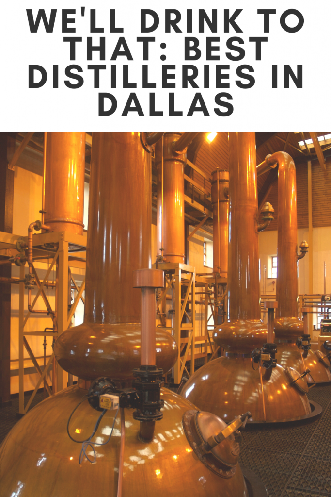 Three large distillery machines at local distillery.  